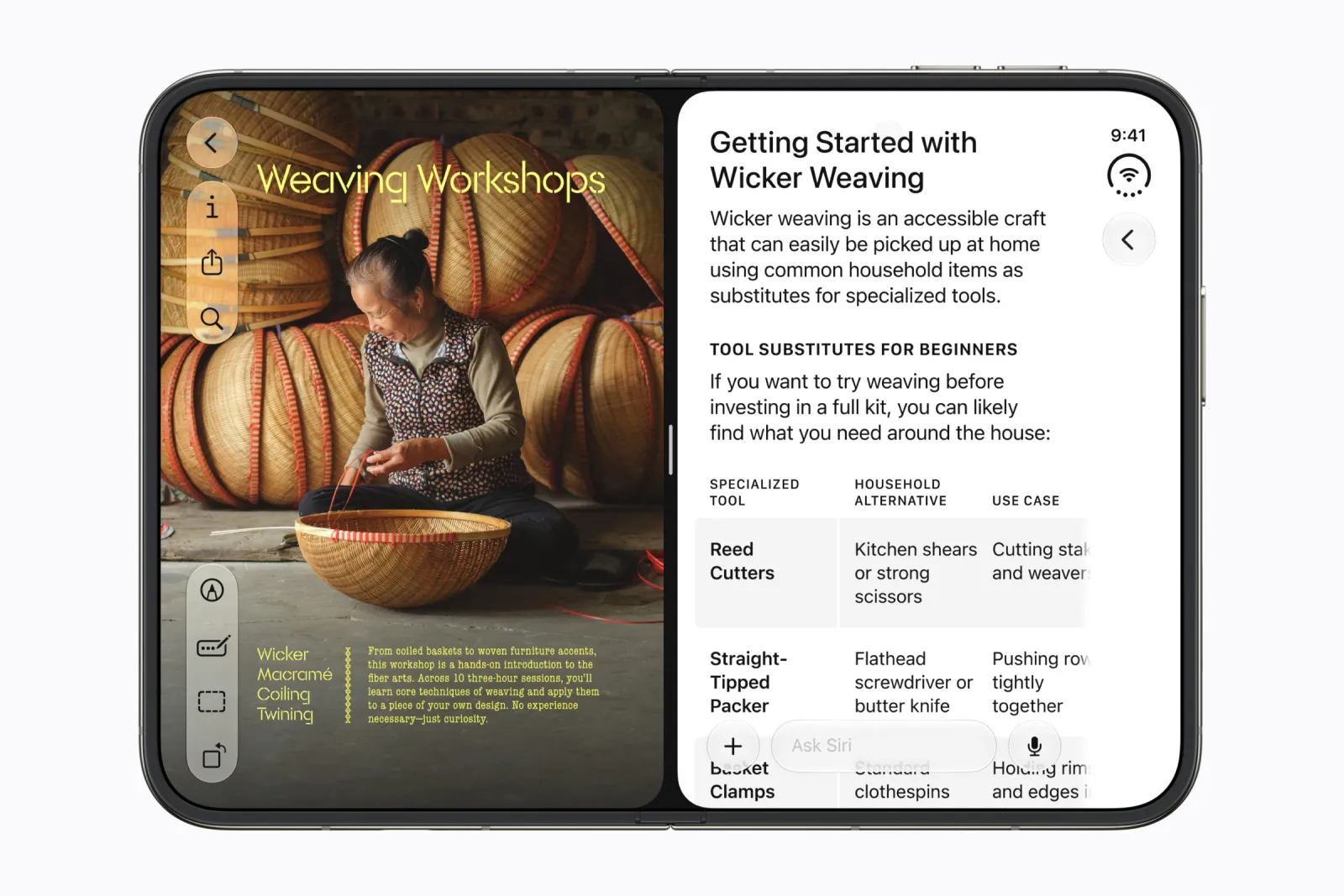 Split View: Safari a Siri AI vedle sebe. Foto: Apple